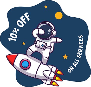 10% Off Promo Astronaut